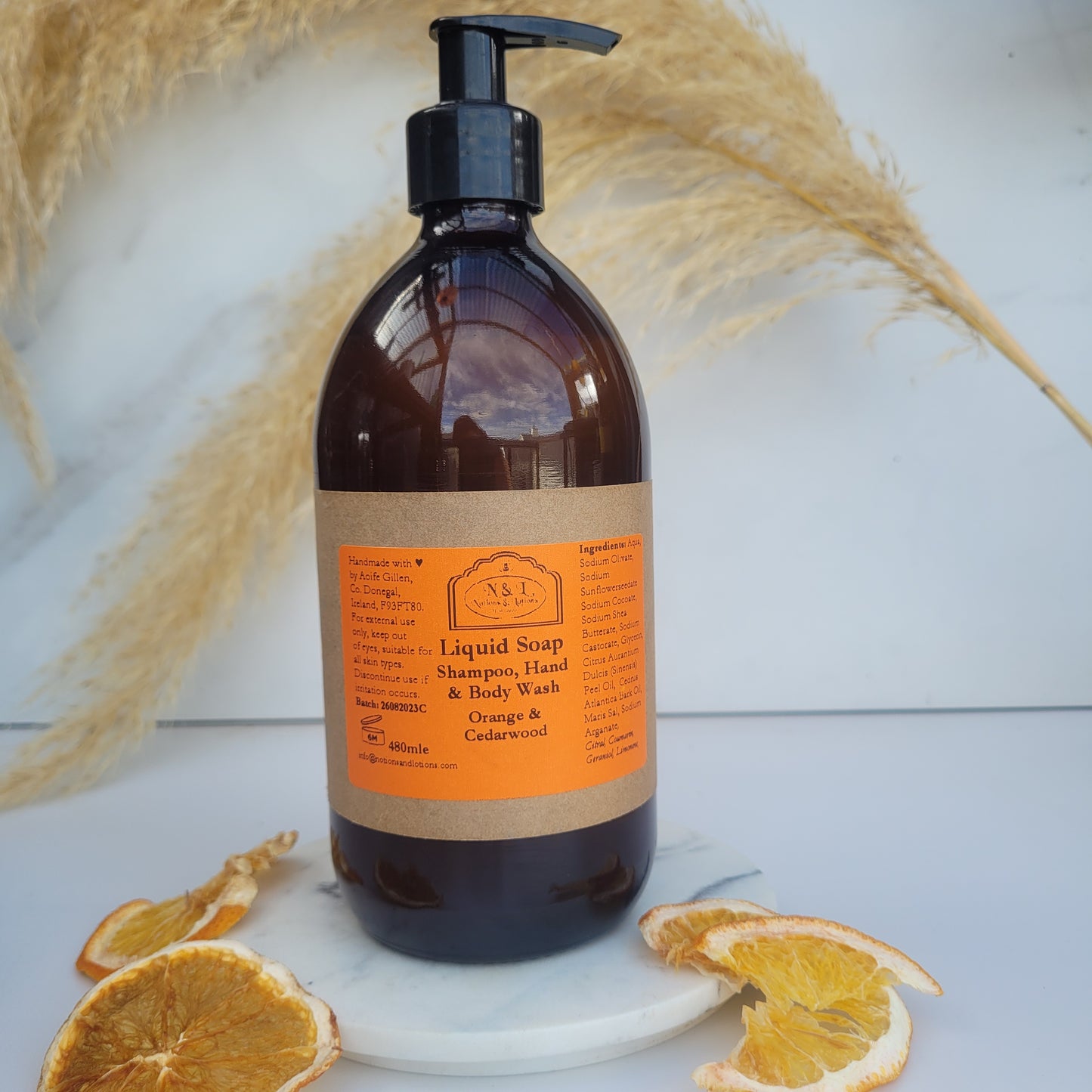 Aromatherapy Liquid Shampoo, Bodywash, Shower Gel & Handwash