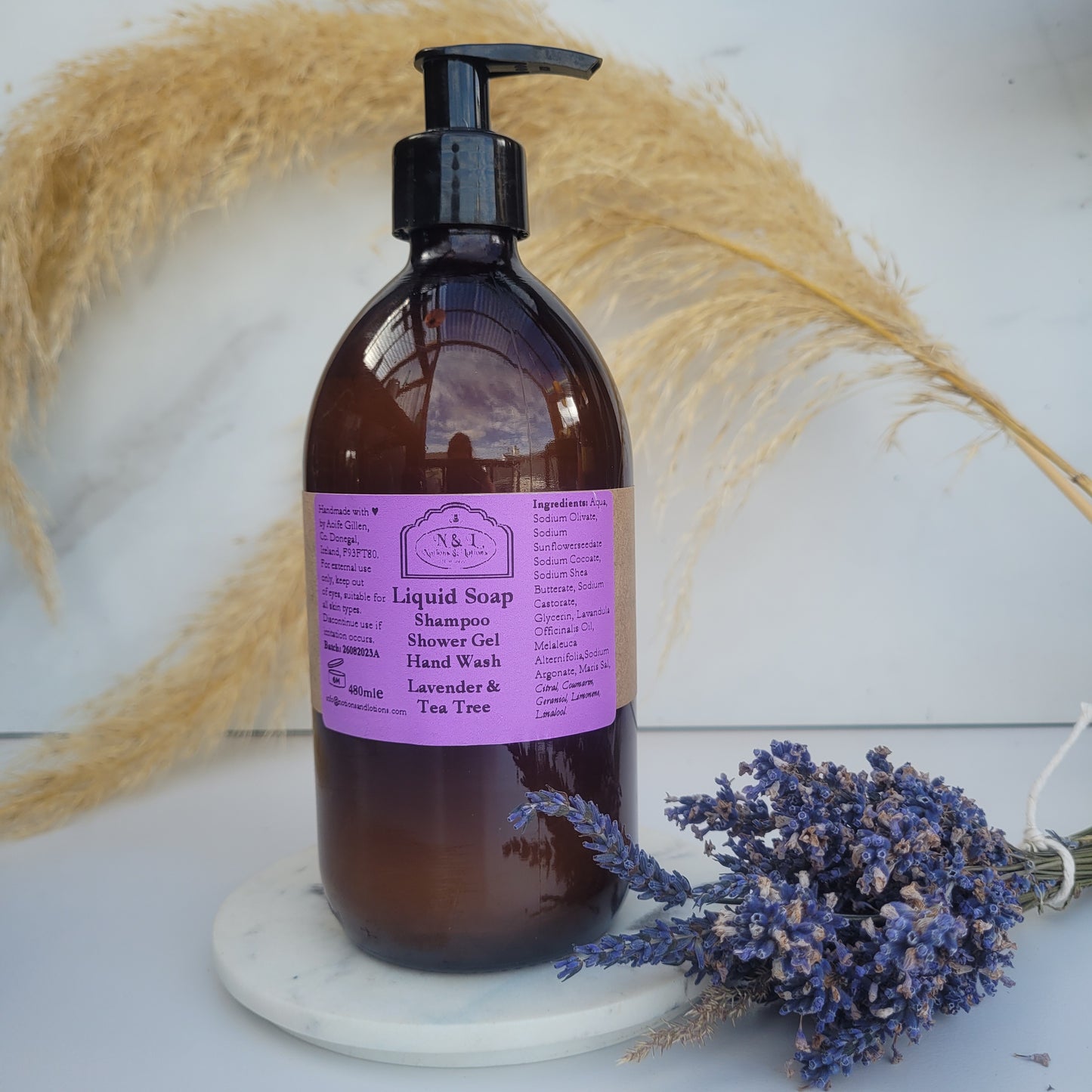 Aromatherapy Liquid Shampoo, Bodywash, Shower Gel & Handwash