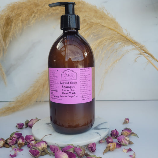 Aromatherapy Liquid Shampoo, Bodywash, Shower Gel & Handwash