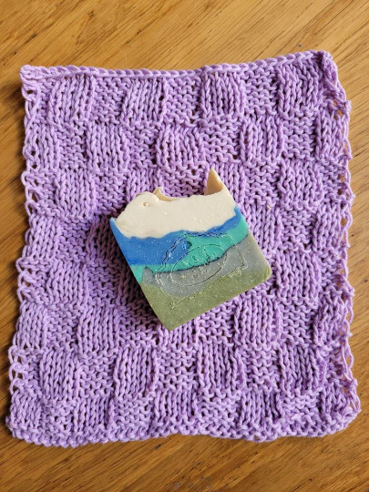 Hand Knitted Washcloth/Dishcloth