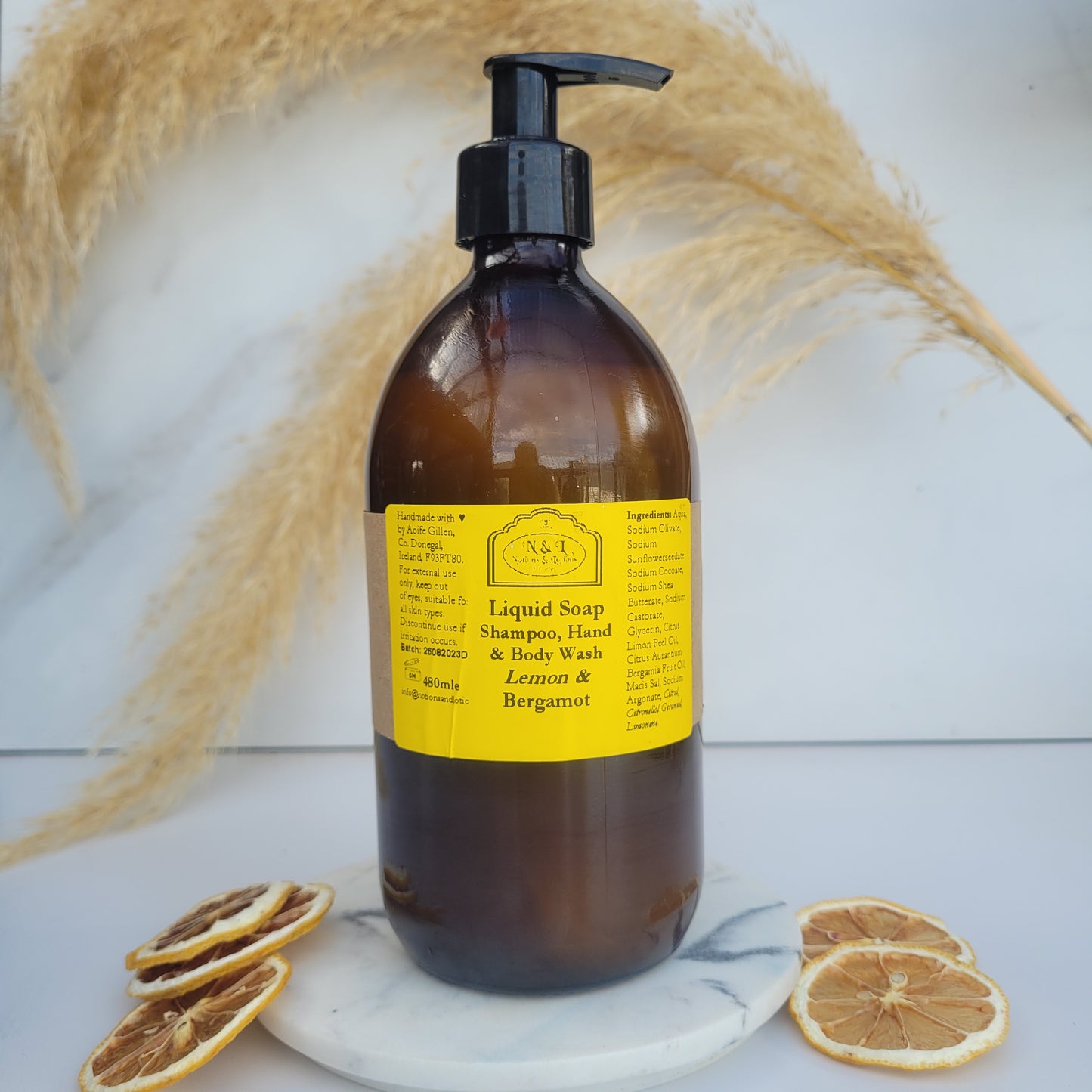 Natural Liquid Shampoo, Bodywash, Shower Gel & Handwash