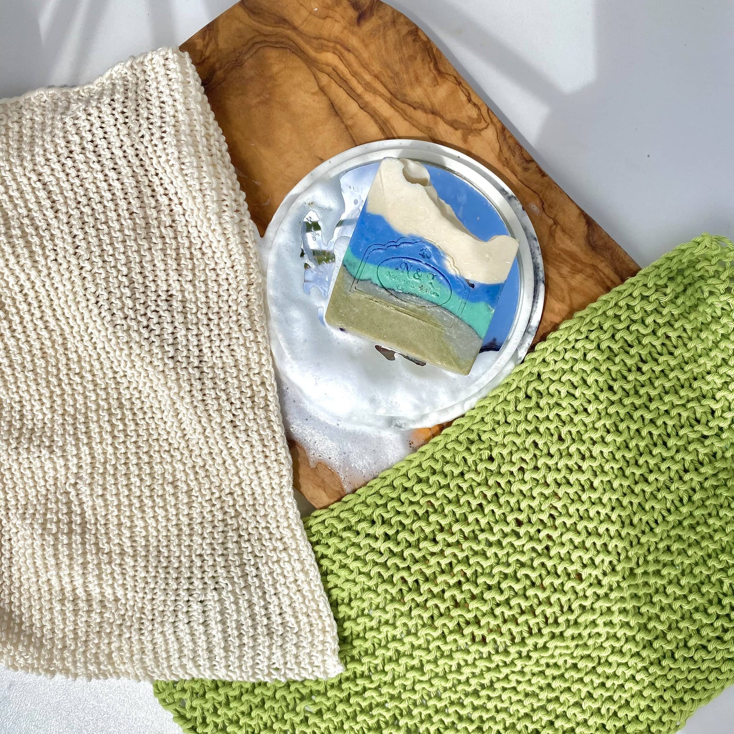 Hand Knitted Washcloth/Dishcloth